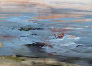 Večerní řeka, 2012, olej na plátně, 150x210cm
